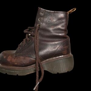 Vintage Dr. Martens Dark Brown Leather Boots